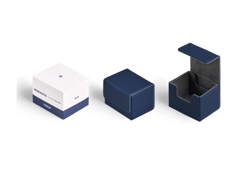 SENXIA 細緻皮革磁吸式 側開式 藍色 卡盒 牌盒 全新未拆