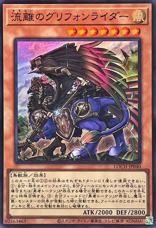 LOCH-JP040 流離的獅鷲騎手 (亮面) (半鑽) (雕鑽)