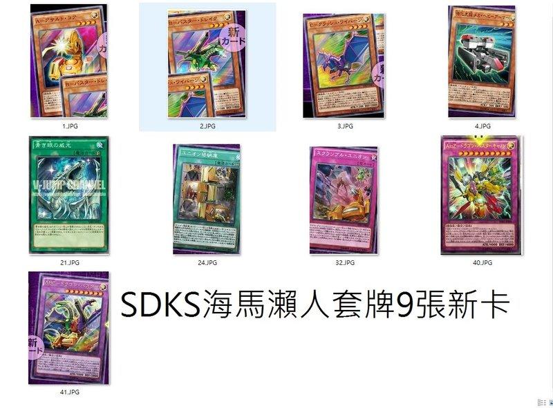 SDKS 9張新卡一套 海馬瀨人